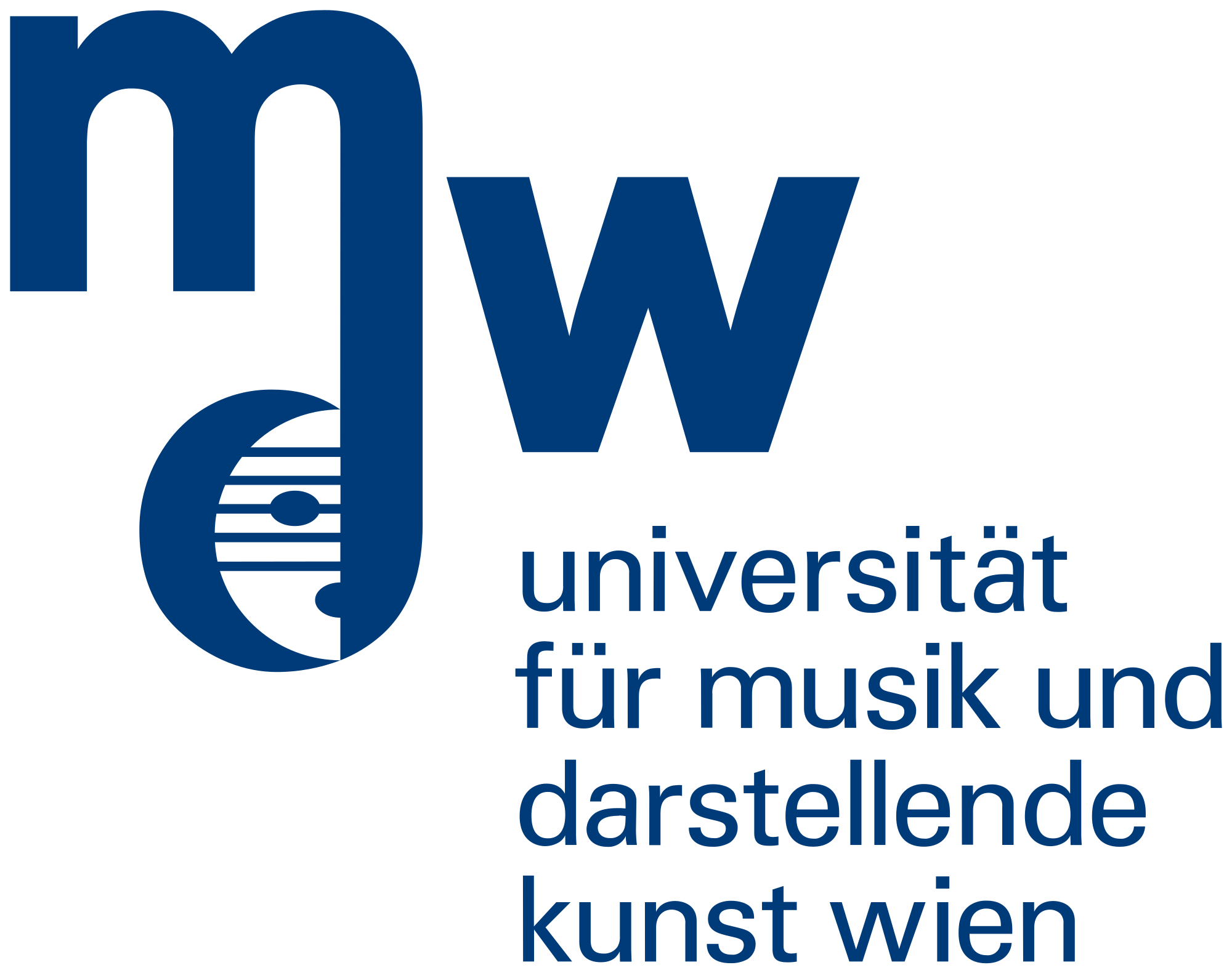 Logo der mdw (Universität für Musik und darstellende Kunst Wien)